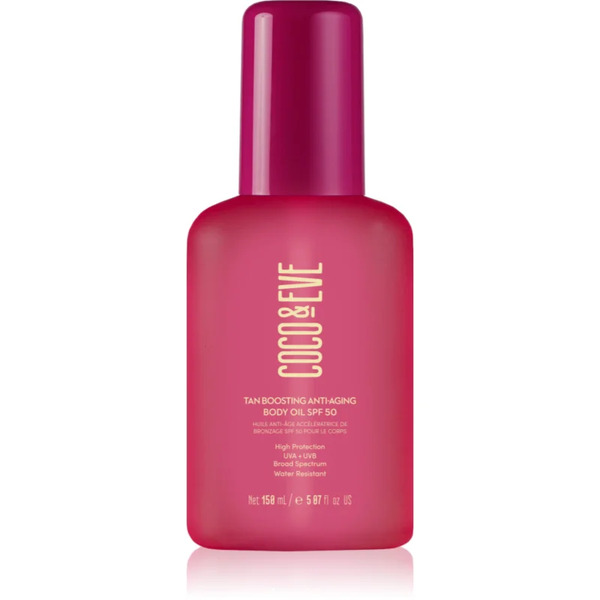  Coco & Eve Sunny Honey Tan Boosting Anti-aging Body Oil Spf 50 Olio Protettivo Per Accelerare L'abbronzatura Anti-age Spf 50 150 Ml 