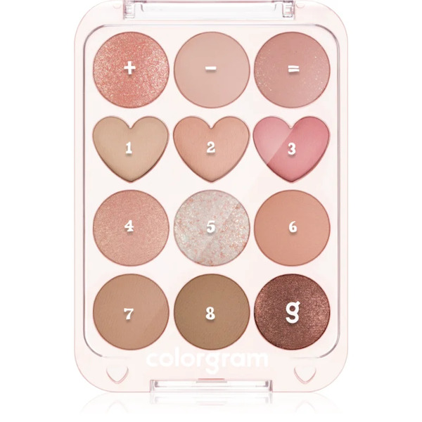  Colorgram Pin Point Eyeshadow Palette Palette Di Ombretti Per Un Look Perfetto Colore 01 Peach+coral 9.9 G 