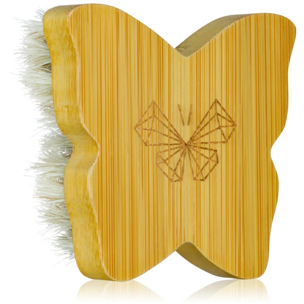  Crystallove Bamboo Butterfly Agave Face Brush Travel Size Spazzola Per Massaggi Per Viso E Décolleté 1 Pz 