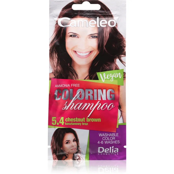  Delia Cosmetics Cameleo Coloring Shampoo Shampoo Colorato Per Capelli Colore 5.4 Chestnut Brown 40 Ml 