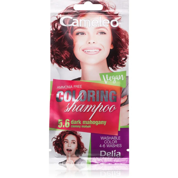  Delia Cosmetics Cameleo Coloring Shampoo Shampoo Colorato Per Capelli Colore 5.6 Dark Mahogany 40 Ml 