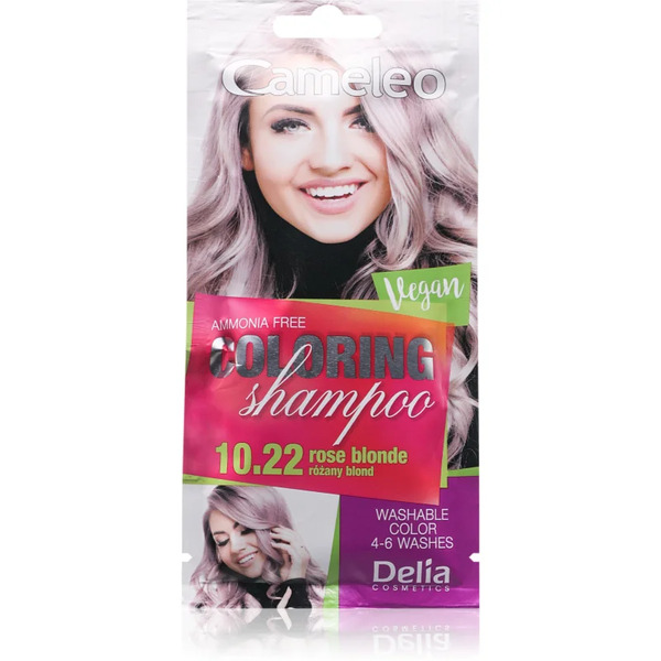  Delia Cosmetics Cameleo Coloring Shampoo Shampoo Colorato Per Capelli Colore 10.22 Rose Blonde 40 Ml 