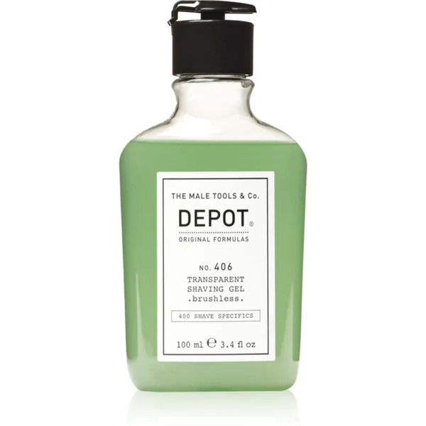  Depot 400 Shave Specifics No. 406 Transparent Shaving Gel .brushless. Gel Per Rasatura Brushless 100 Ml 