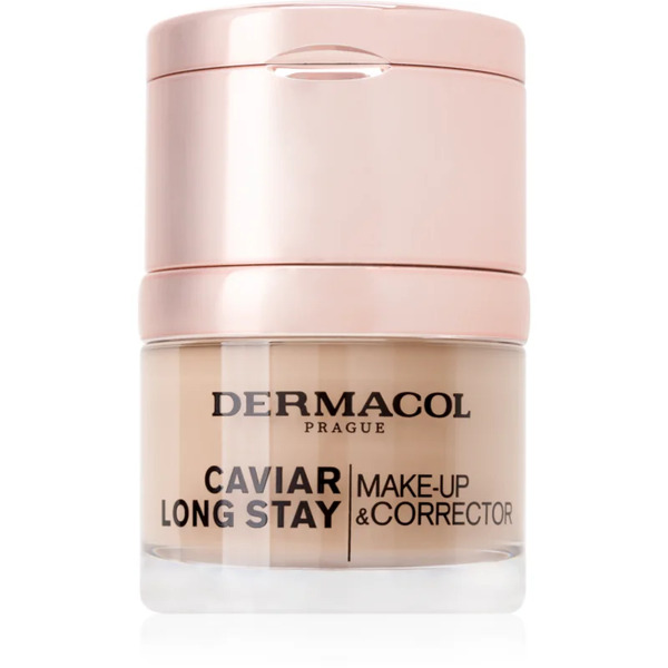  Dermacol Caviar Long Stay Fondotinta A Lunga Tenuta Con Estratti Di Caviale E Correttore Colore 4 Tan 30 Ml 