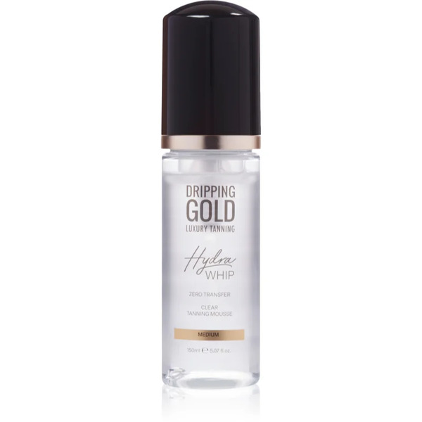  Dripping Gold Luxury Tanning Hydra Whip Mousse Autoabbronzante Trasparente Per Corpo E Viso Colore Medium 150 Ml 