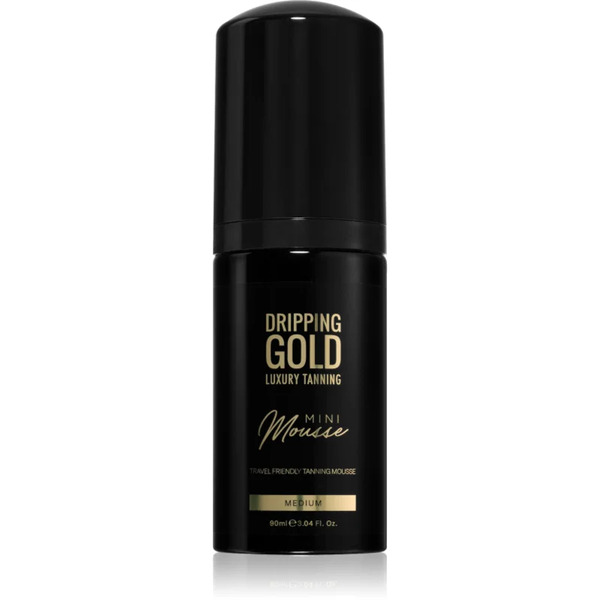  Dripping Gold Luxury Tanning Mini Mousse Mousse Autoabbronzante Per Viso E Corpo Colore Medium 90 Ml 