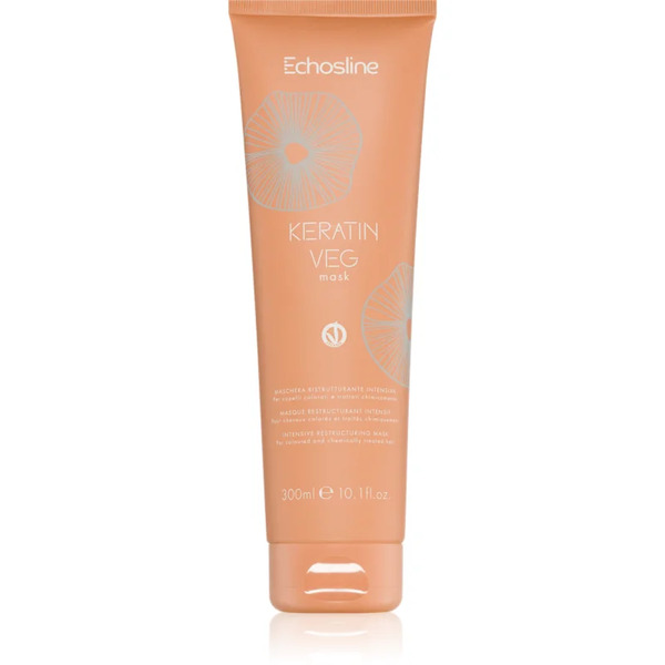  Echosline Keratin Veg Mask Maschera Nutriente Intensa Per Capelli Secchi E Porosi Con Amminoacidi 300 Ml 