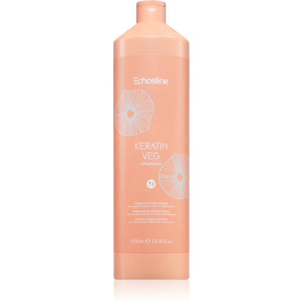  Echosline Keratin Veg Shampoo Shampoo Nutriente Per Rigenerare E Rinforzare I Capelli Con Amminoacidi 1000 Ml 
