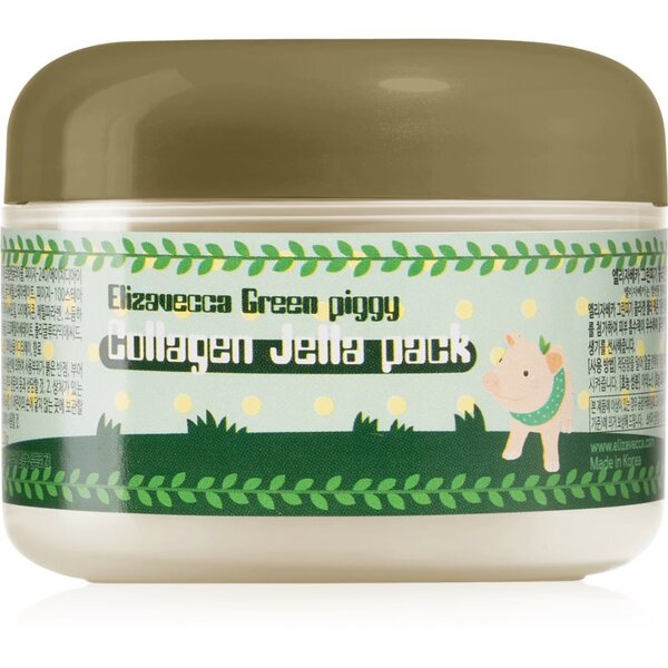  Elizavecca Green Piggy Collagen Jella Pack Maschera Rassodante Al Collagene Per La Ristrutturazione E Tensione Intensa Della Pelle 100 Ml 
