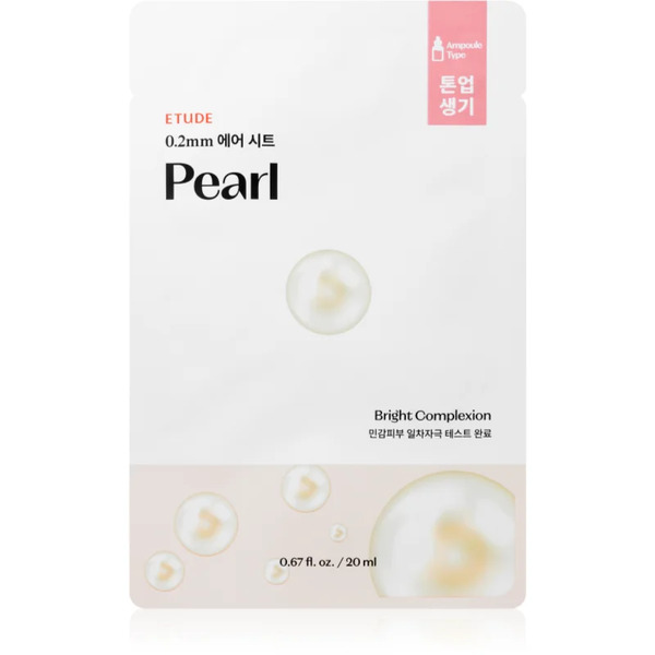  Etude 0.2 Therapy Air Mask Pearl Maschera Viso Illuminante In Tessuto Con Effetto Rivitalizzante 20 Ml 