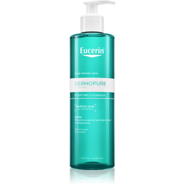  Eucerin Dermopure Clinical Purifying Cleanser Gel Di Pulizia Profonda Per Pelli Grasse Con Tendenza All'acne 400 Ml 