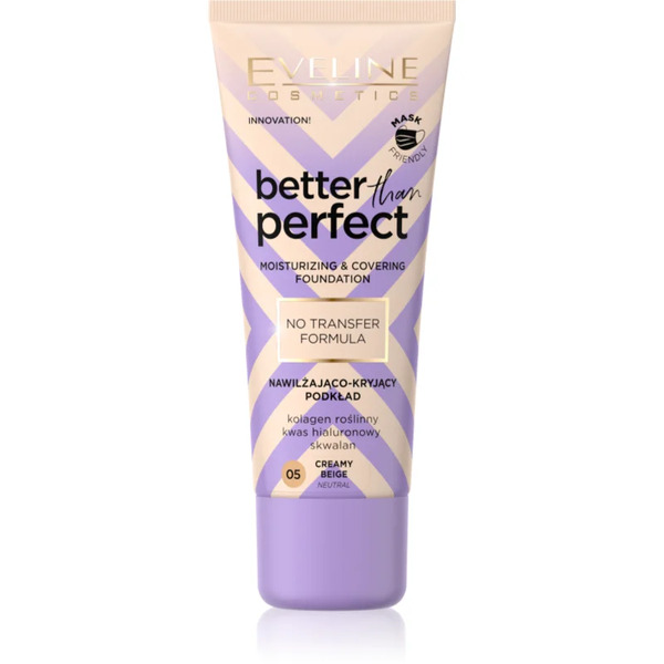  Eveline Cosmetics Better Than Perfect Fondotinta Coprente Effetto Idratante Colore 05 Creamy Beige Neutral 30 Ml 