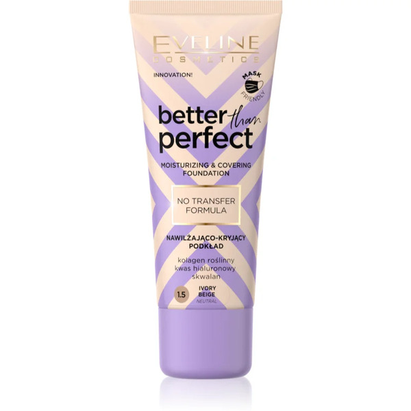  Eveline Cosmetics Better Than Perfect Fondotinta Coprente Effetto Idratante Colore 1.5 Ivory Beige Neutral 30 Ml 