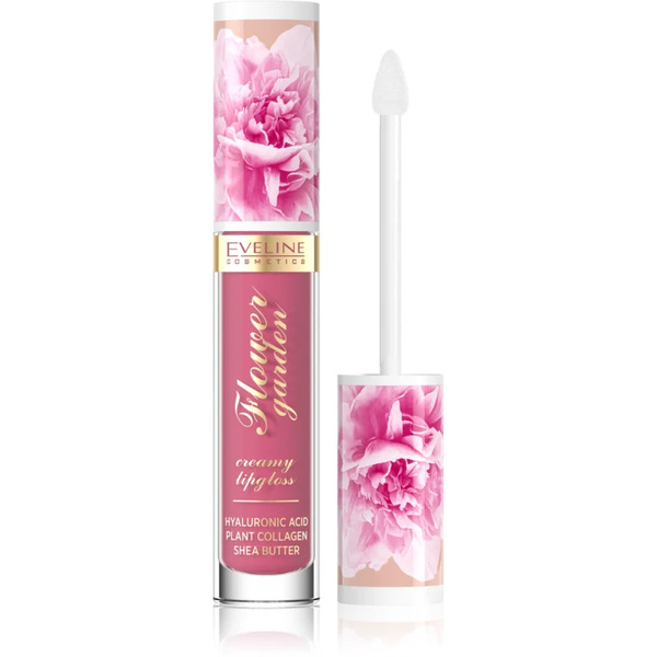  Eveline Cosmetics Flower Garden Lucidalabbra In Crema Con Acido Ialuronico Colore 03 Magnolia Charm 4.5 Ml 