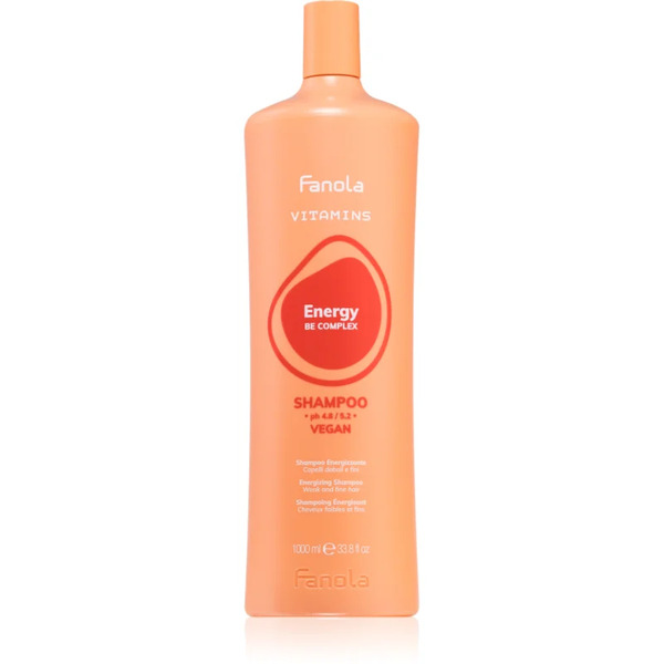  Fanola Vitamins Energizing Shampoo Shampoo Energizzante Per Capelli Deboli E Con Tendenza Alla Caduta 1000 Ml 