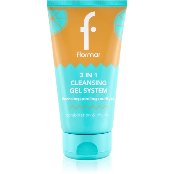  Flormar Combination & Oily Skin 3in1 Cleansing Gel Gel Detergente 3 In 1 Per Pelli Grasse E Miste 150 Ml 