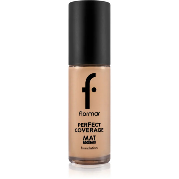  Flormar Perfect Coverage Mat Touch Foundation Fondotinta Opacizzante Per Pelli Miste E Grasse Colore 301 Soft Beige 30 Ml 
