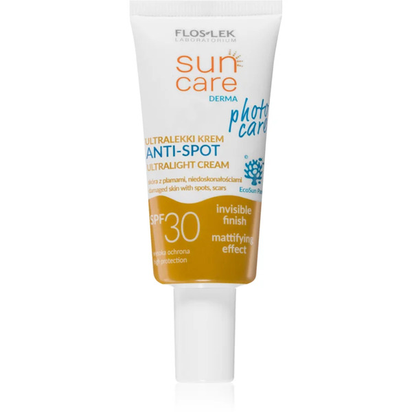  Floslek Laboratorium Sun Care Derma Photo Care Crema Protettiva Leggera Viso Per Pelli Con Imperfezioni Spf 30 30 Ml 