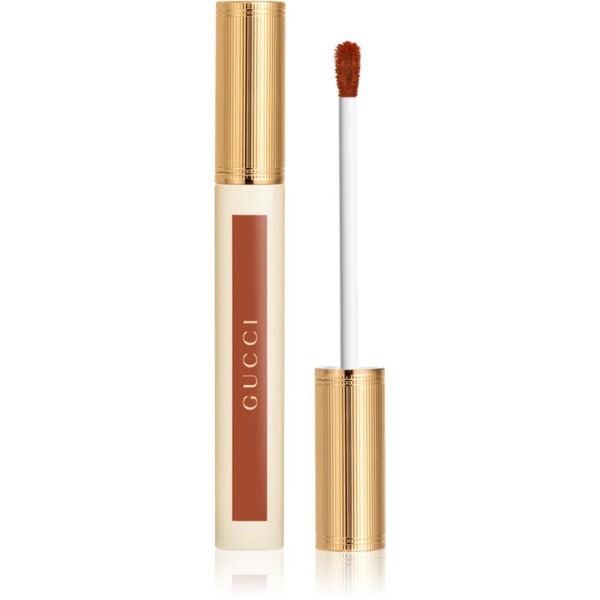  Gucci Glow Oil-in-water Tint Liquid Lipstick Rossetto Liquido Idratante Lucido Colore 308 Lucy Dark Orange 6.5 Ml 