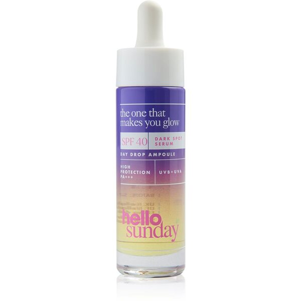  Hello Sunday The One That Makes You Glow Trattamento Unfiicante Per Pelli Iperpigmentate Contro Le Macchie Scure Spf 40 30 Ml 