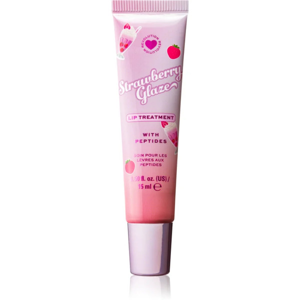  I Heart Revolution Milkshake Strawberry Glaze Balsamo Labbra Nutriente Per Un Look Perfetto Con Peptidi 9 Ml 