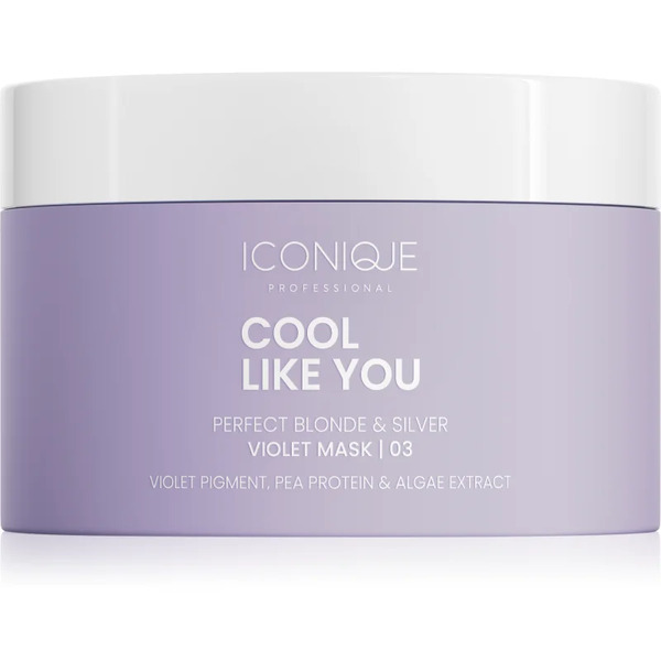  Iconique Professional Cool Like You Perfect Blonde & Silver Violet Maschera Per Capelli Neutralizzante Per Toni Gialli 200 Ml 