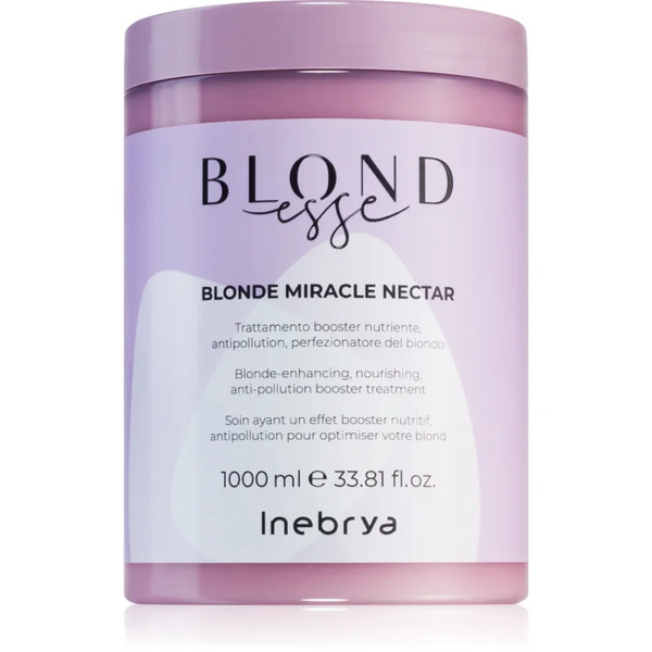  Inebrya Blondesse Blonde Miracle Nectar Trattamento Di Nutrimento Profondo Per Capelli Biondi 1000 Ml 