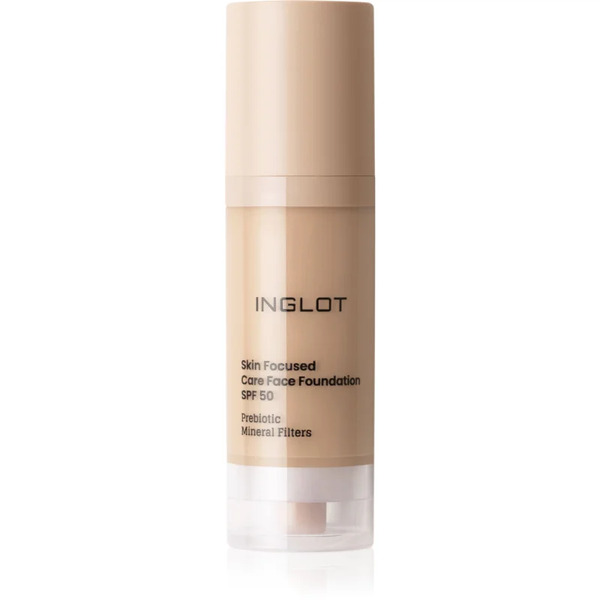  Inglot Skin Focused Care Face Foundation Spf 50 Fondotinta Coprente Spf 50 Colore 304 Classic Beige 30 Ml 