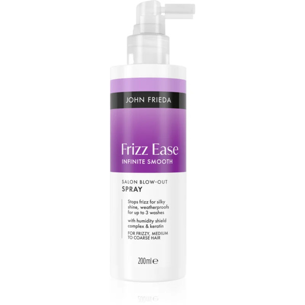  John Frieda Frizz Ease Salon Blow - Out Spray Spray Lisciante Per La Termoprotezione Dei Capelli 200 Ml 