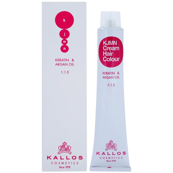  Kallos Kjmn Professional Cream Hair Colour Keratin & Argan Oil Tinta Per Capelli Con Cheratina E Olio Di Argan Colore 7.53 Chestnut 100 Ml 