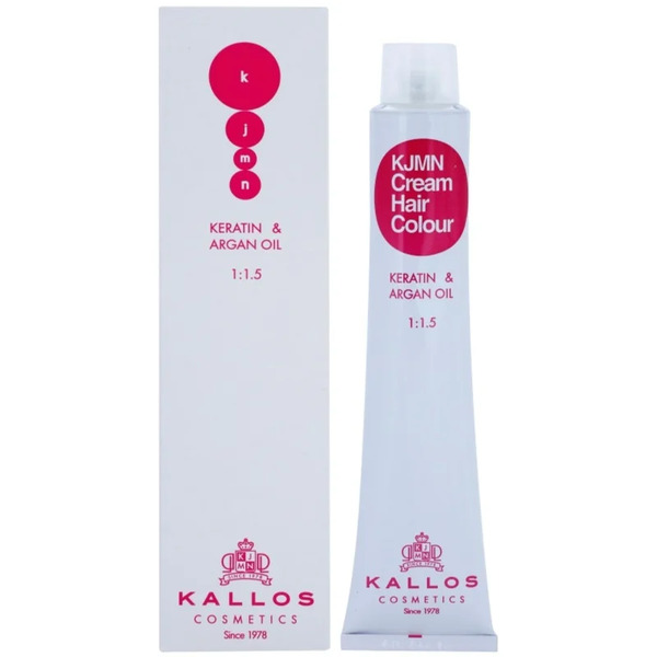  Kallos Kjmn Professional Cream Hair Colour Keratin & Argan Oil Tinta Per Capelli Con Cheratina E Olio Di Argan Colore 11.1 Very Light Ash Blond Extra 