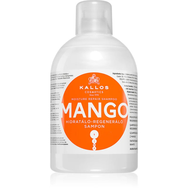  Kallos Kjmn Professional Mango Shampoo Idratante Per Capelli Secchi, Rovinati E Trattati Chimicamente 1000 Ml 