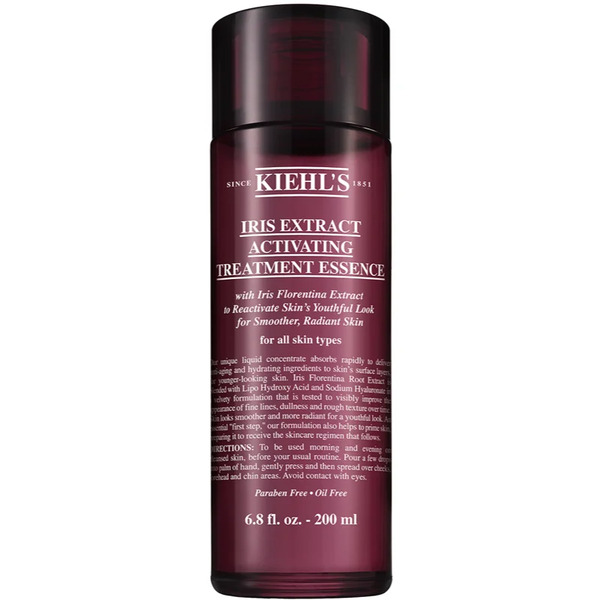  Kiehl's Iris Extract Activating Treatment Essence Acqua Essenziale Idratante Per Tutti I Tipi Di Pelle, Anche Quelle Sensibili 200 Ml 