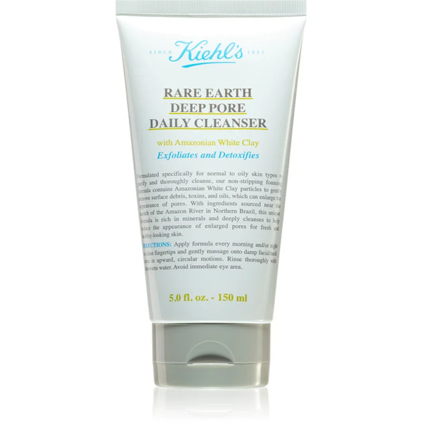  Kiehl's Rare Earth Deep Pore Daily Cleanser Crema Detergente Detossinante Per Chiudere I Pori 150 Ml 
