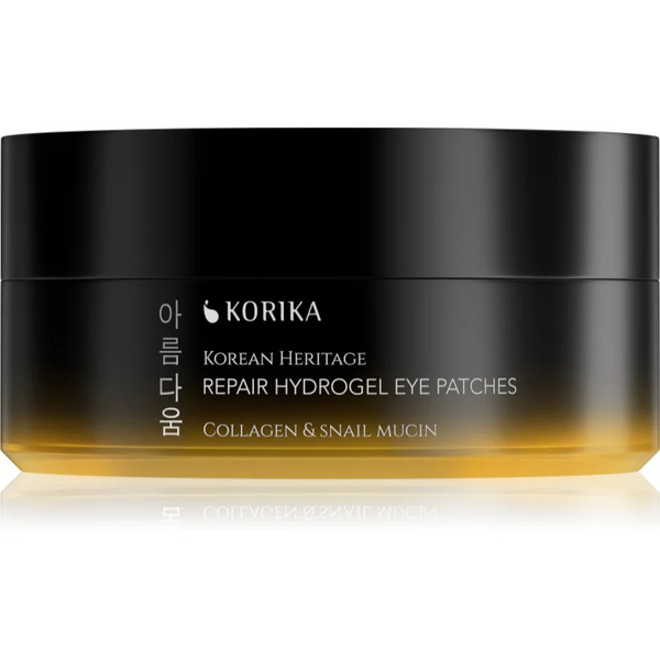  Korika Korean Heritage Collagen & Snail Mucin Repair Hydrogel Eye Patches Cuscinetti In Idrogel 60 Pz 
