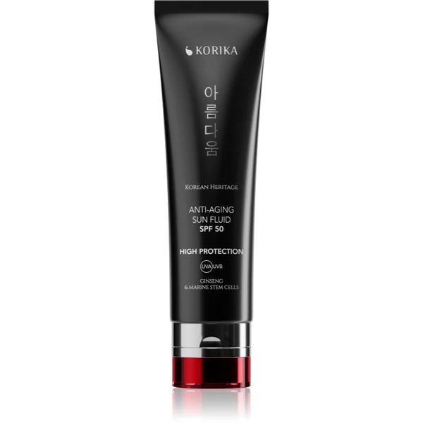  Korika Korean Heritage Ginseng & Marine Stem Cells Anti-aging Sun Fluid Spf 50 Lozione Protettiva Anti-age Spf 50 50 Ml 