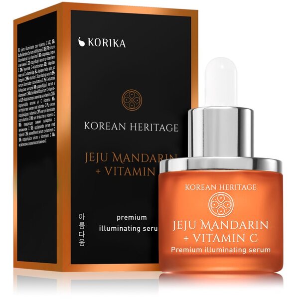  Korika Korean Heritage Jeju Mandarin + Vitamin C Premium Illuminating Serum Siero Viso (illuminante) Con Vitamina C 30 Ml 