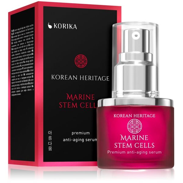  Korika Korean Heritage Marine Stem Cells Premium Anti-aging Serum Siero Viso Anti-età Con Cellule Staminali 30 Ml 