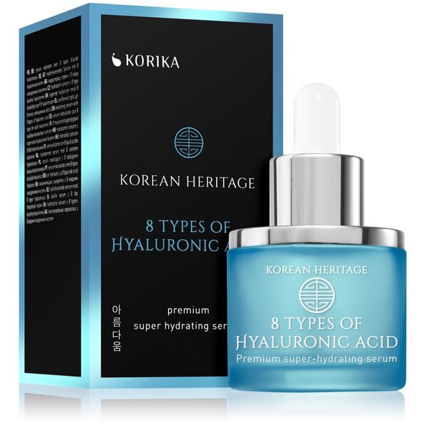  Korika Korean Heritage 8 Types Of Hyaluronic Acid Premium Super Hydrating Serum Siero Viso Idratante Con 8 Tipi Di Acido Ialuronico 30 Ml 
