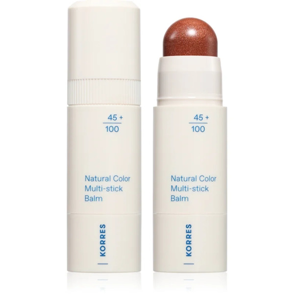  Korres Natural Color Multi-stick Balm Trucco Multifunzione Per Labbra E Viso Colore Aegean Bronze - Healthy Glow 4.5 G 