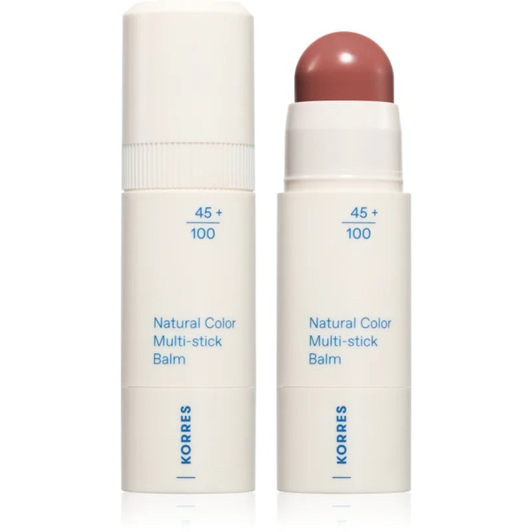  Korres Natural Color Multi-stick Balm Trucco Multifunzione Per Labbra E Viso Colore Muted Brown 4.5 G 
