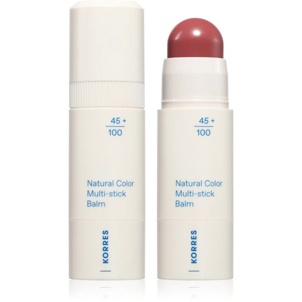  Korres Natural Color Multi-stick Balm Trucco Multifunzione Per Labbra E Viso Colore Vintage Rose 4.5 G 