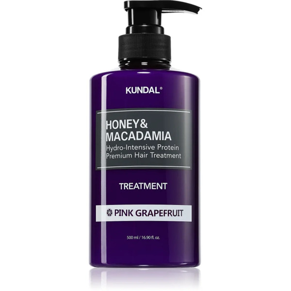  Kundal Honey & Macadamia Pink Grapefruit Trattamento Idratante Intensivo Per Capelli Rovinati E Secchi 500 Ml 