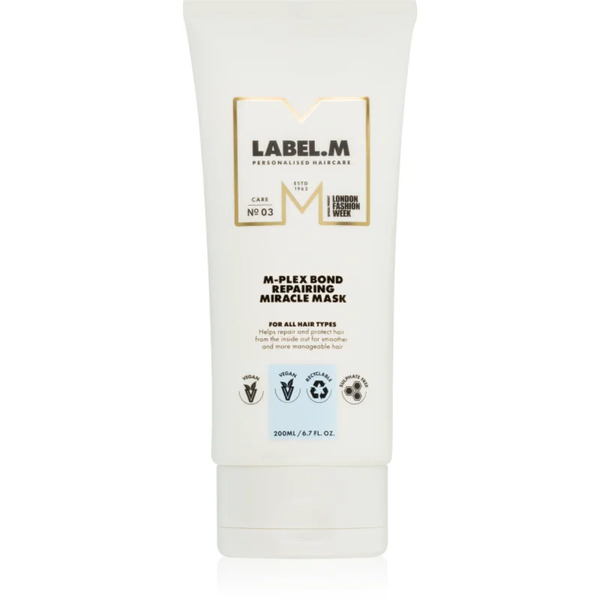  Label.m M-plex Bond Repairing Miracle Mask Maschera Di Nutrimento Profondo Per Tutti I Tipi Di Capelli 200 Ml 