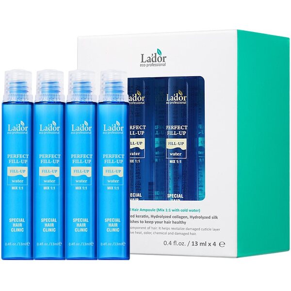  La'dor Perfect Hair Fill-up Trattamento Intensivo Concentrato Per Capelli Rovinati E Fragili 4x13 Ml 