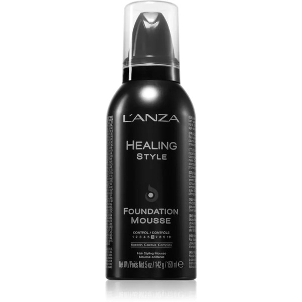  L'anza Healing Style  Foundation Mousse Schiuma Per Capelli Per Uno Styling Liscio E Voluminoso 150 Ml 