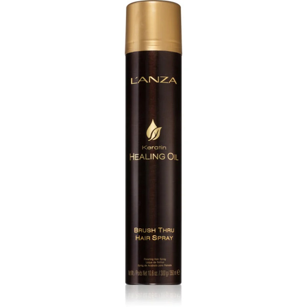  L'anza Keratin Healing Oil Brush Thru Spray Spray Protettivo Per Un Fissaggio E Una Brillantezza Naturali Dei Capelli 350 Ml 
