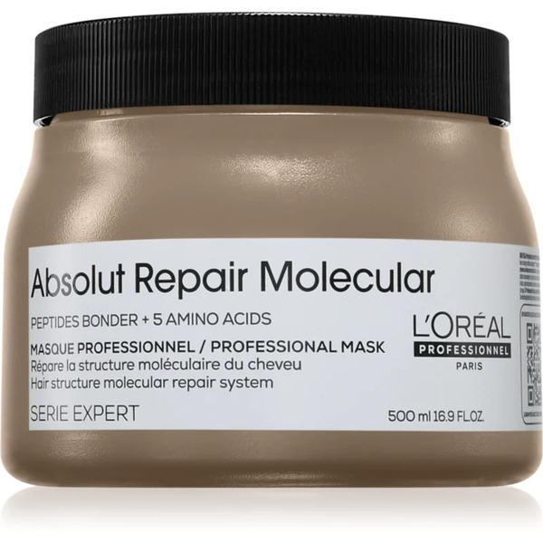  L’oréal Professionnel Serie Expert Absolut Repair Molecular Maschera Per Capelli Rinforzante In Profondità 500 Ml 