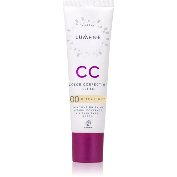 Lumene Cc Color Correcting Cream Cc Cream Per Tinta Uniforme Spf 20 Colore 00 Ultra Light (warm) 30 Ml 