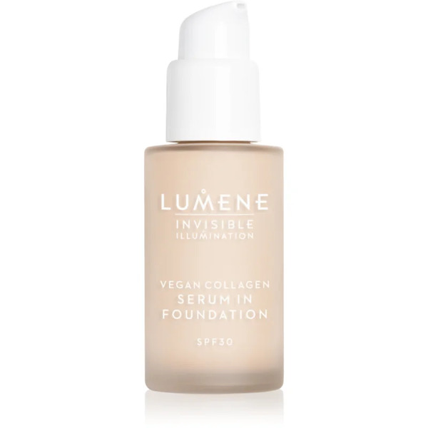  Lumene Invisible Illumination Vegan Collagen Serum In Foundation Fondotinta Leggero Effetto Nutriente Spf 30 00 30 Ml 
